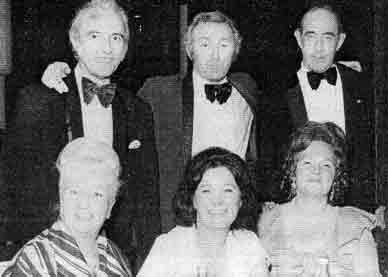 image of James McDevitt, J Boyle and P Byrne with their wives 1975.